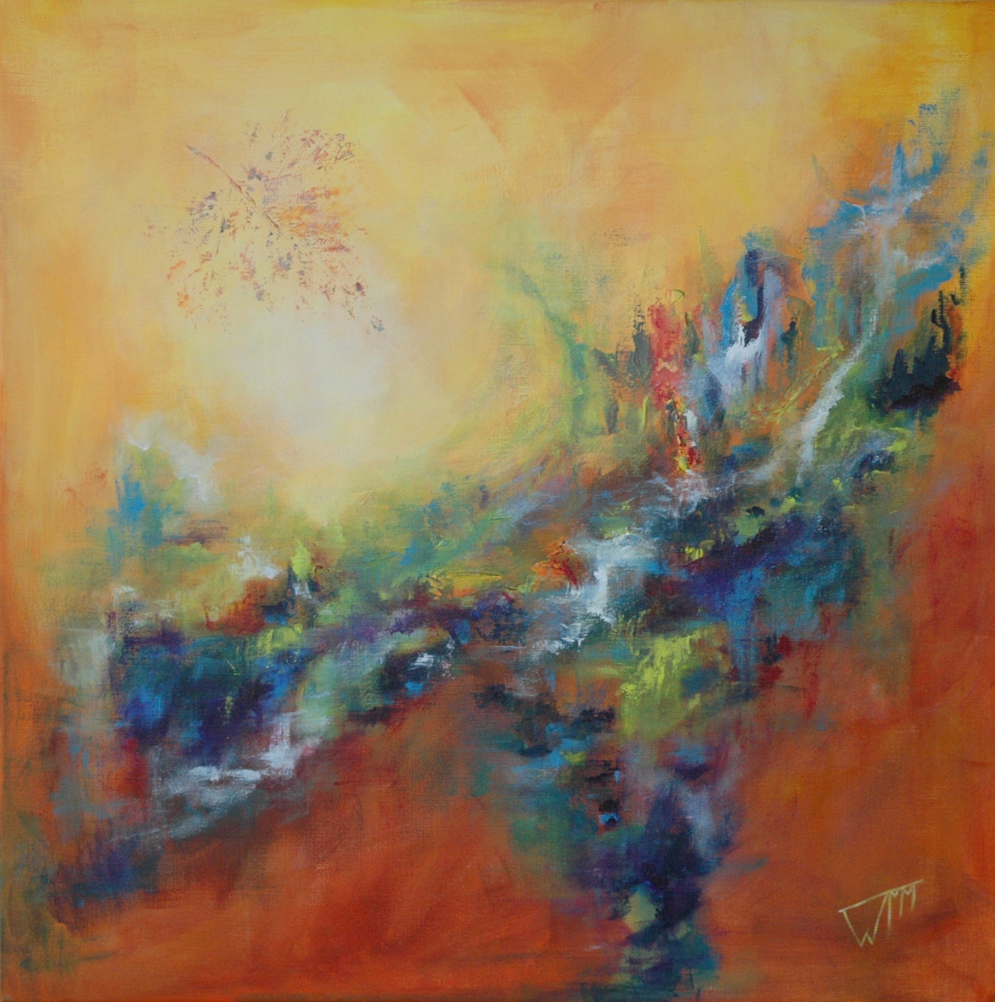 80 x 80cm, acryl op linnen, €345,-
