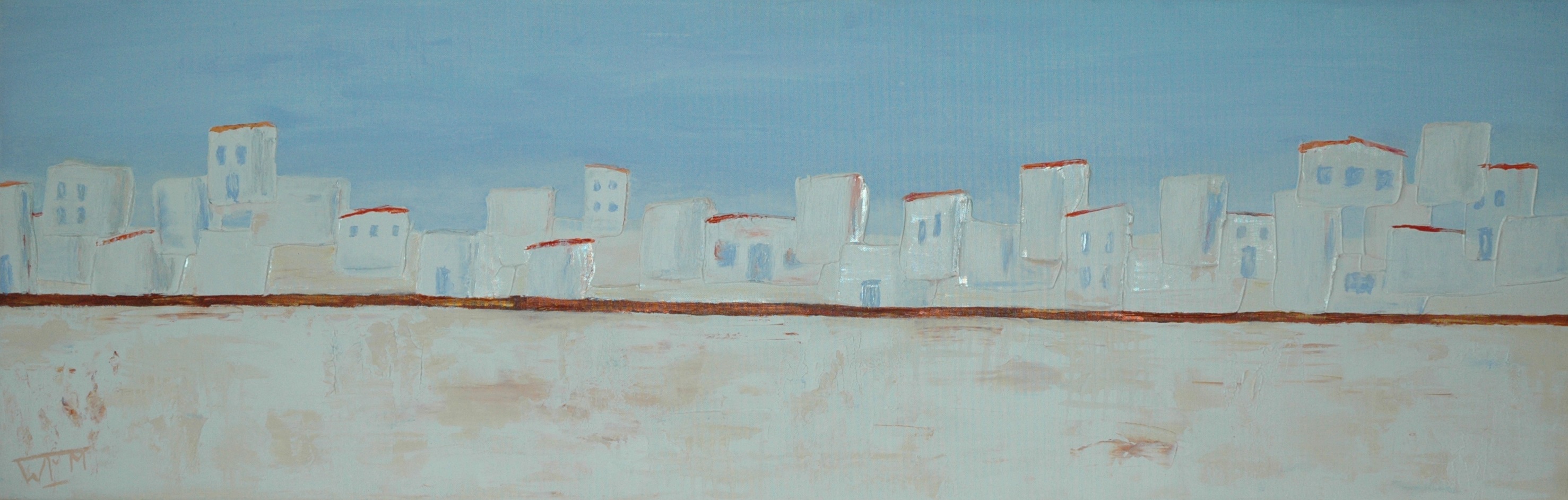 40 x 120cm, acryl op linnen, verkocht