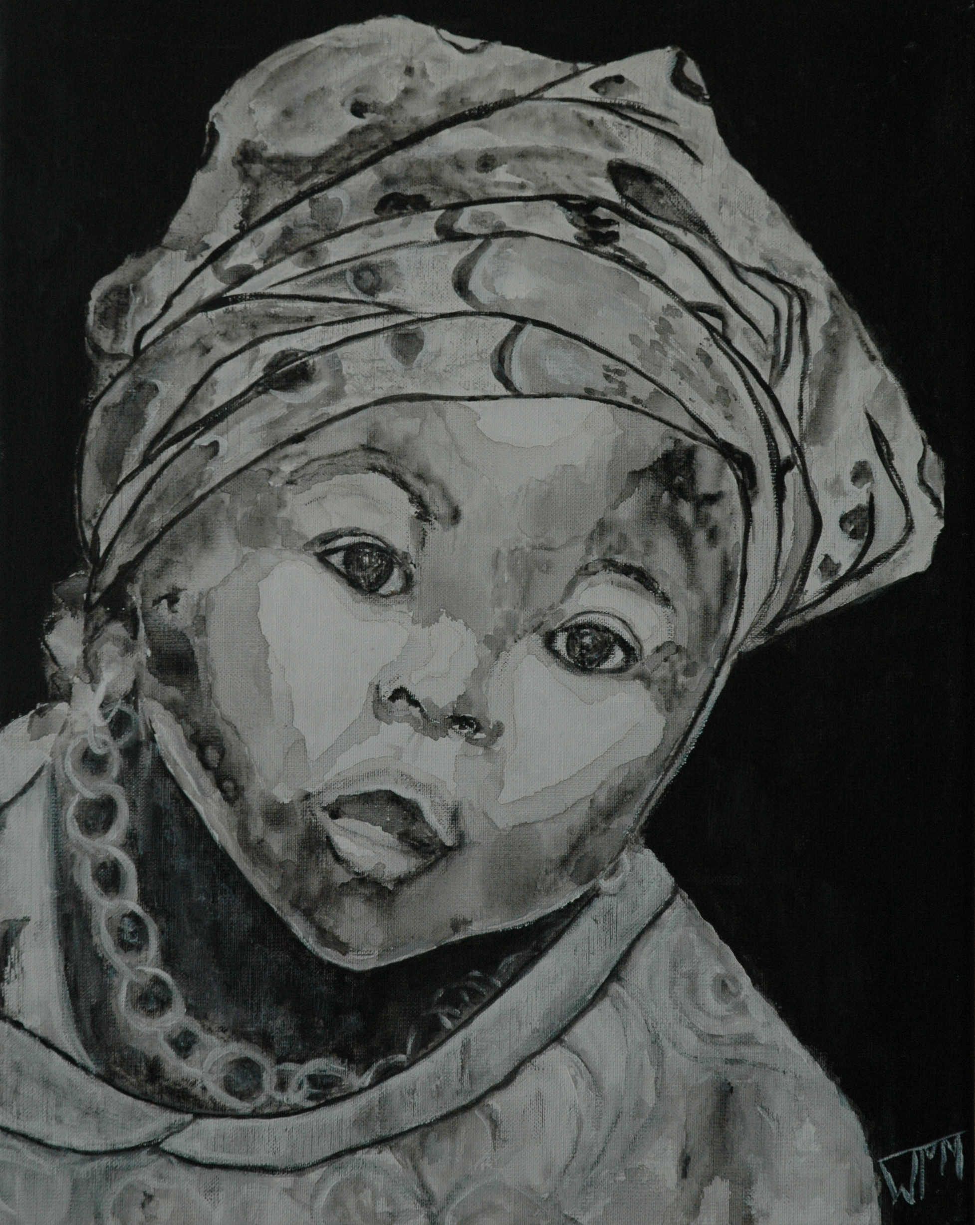 40 x 50cm, acryl op linnen, €185,- (studiehoofd)