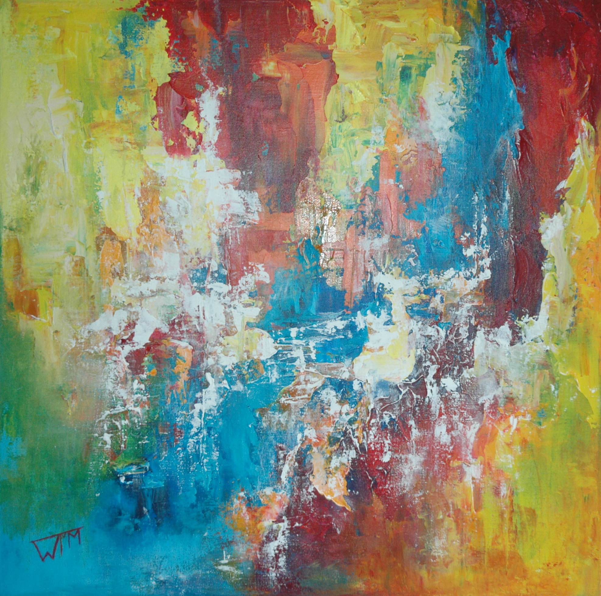 80 x 80cm, acryl op linnen, €345,-