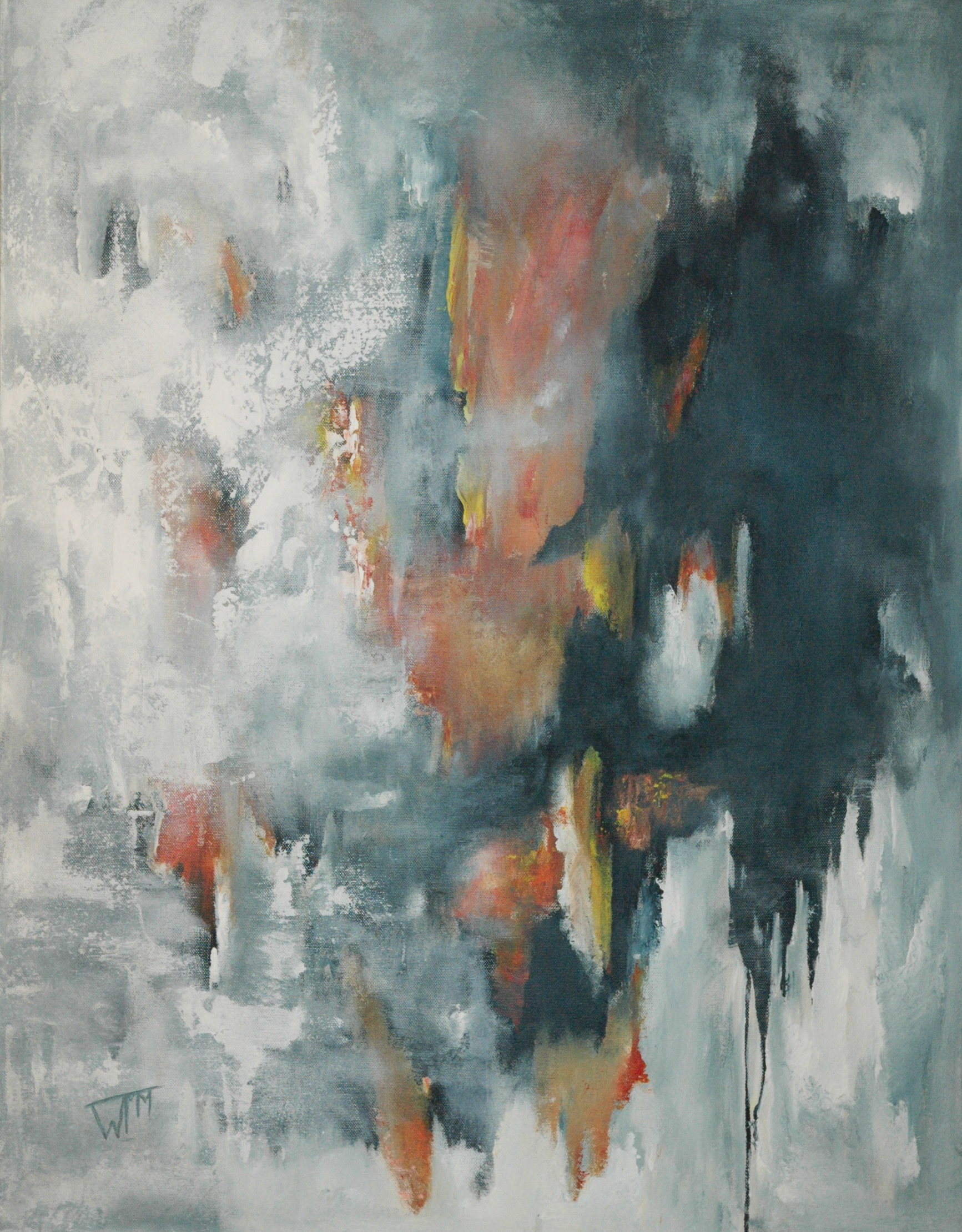 90 x 70 x 4cm, acryl op katoen, €285,-